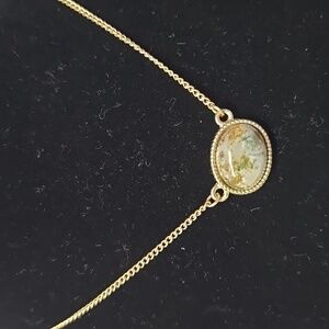 Elegant Moss Agate Pendant Necklace